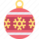 ball, christmas, ornament, snowflake, tree