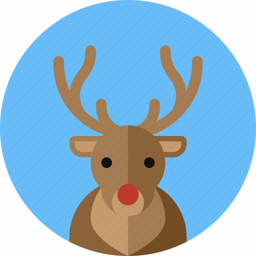 Christmas, deer, horn, moose, reindeer, rudolph icon - Download on Iconfinder