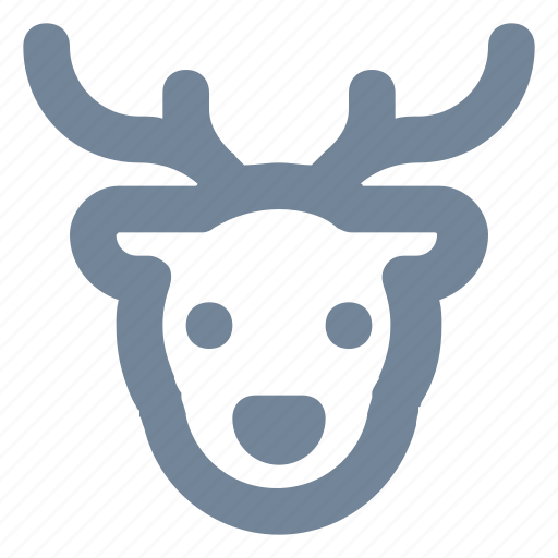 Reindeer, deer, buck, elk icon - Download on Iconfinder