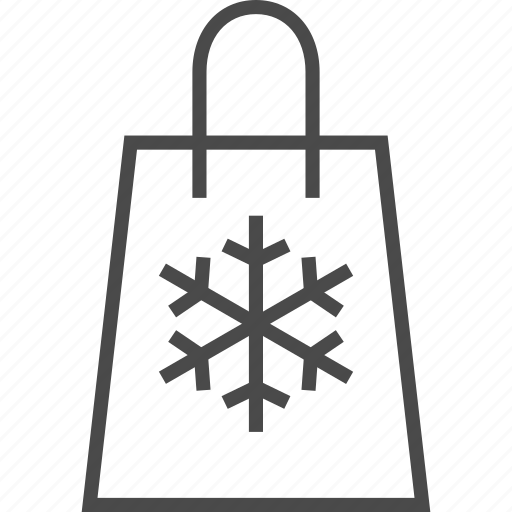 Bag, retail, sale, shop, shopping, snowflake, winter icon - Download on Iconfinder