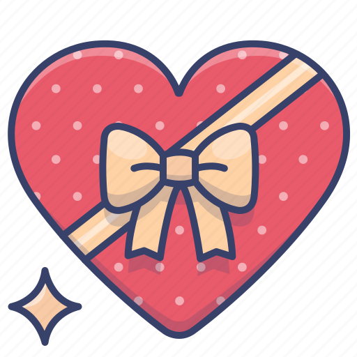 Chocolate, gift, present, romance icon - Download on Iconfinder