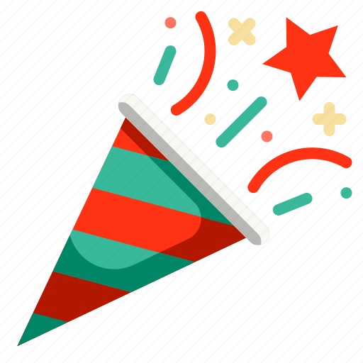 Celebration, christmas, confetti, fun, new, party, year icon - Download on Iconfinder