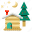 cabin, christmas, estate, home, house, property, real 