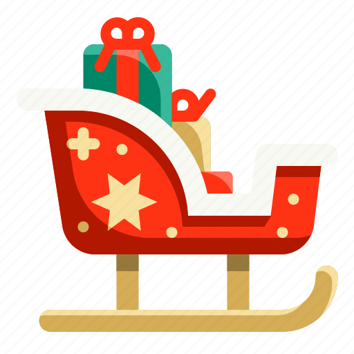 Christmas, claus, gifts, santa, sledge, sleigh, winter icon - Download on Iconfinder