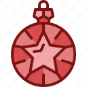 bauble, christmas, ornament, ball, decoration, star, celebration