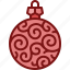 bauble, christmas, ornament, ball, decoration, xmas, celebration 