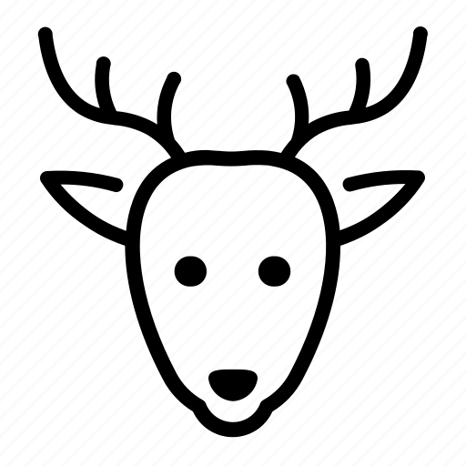 Deer, christmas, rudolf, xmas, animal, santa, winter icon - Download on Iconfinder