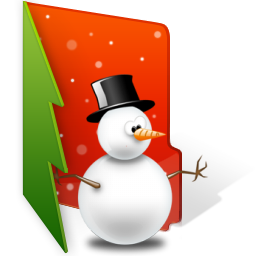 snowman, folder, christmas 