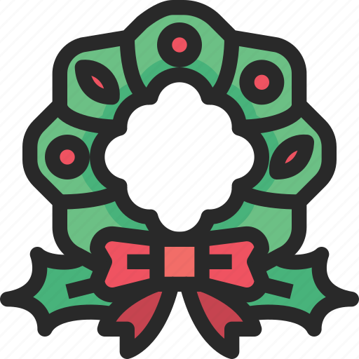 Christmas, holidays, newyear, wreath icon - Download on Iconfinder
