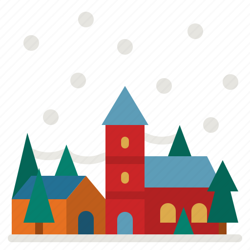Snow, house, home, building, town icon - Download on Iconfinder