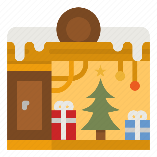 Shop, gift, building, christmas, tree icon - Download on Iconfinder