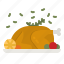 turkey, dinner, meat, chicken, roast 