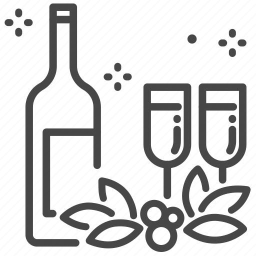 Celebrate, wine, drink, beverage, liquor, champagne, sparkling wine icon - Download on Iconfinder