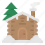 cabin, snow, house, realestate, residential 
