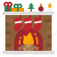 fireplace, futnture, warm, chimney, winter 