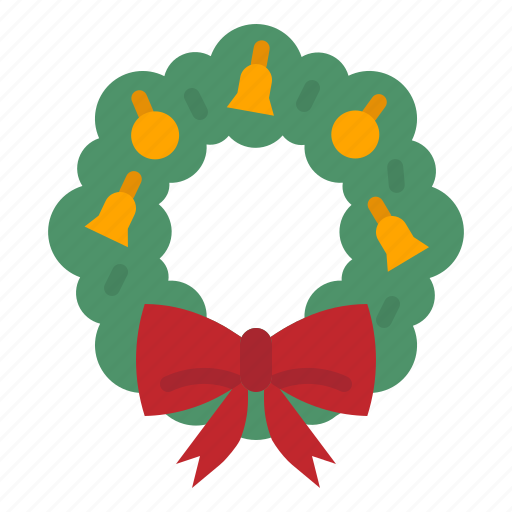 Wreath, christmas, ribbon, celebration, xmas icon - Download on Iconfinder