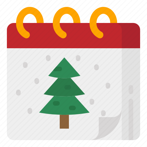 Xmas, christmas, pine, date, calendar icon - Download on Iconfinder