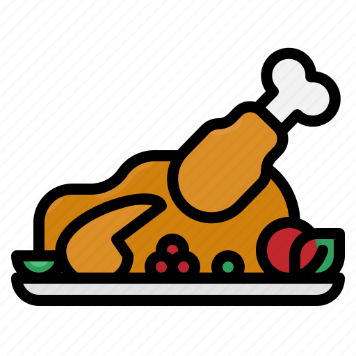 Chicken, dinner, meat, turkey, roast icon - Download on Iconfinder
