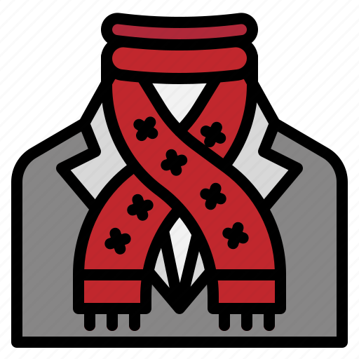 Scarf, clothes, winter, garment, christmas icon - Download on Iconfinder