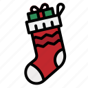 sock, christmas, xmas, decoration, giftbox