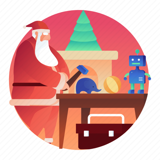 Making, man, people, santa, toys icon - Download on Iconfinder