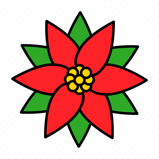 Flora, floral, flower, poinsettia, xmas icon - Download on Iconfinder