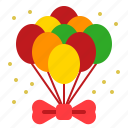 balloon, bow, bow tie, merry, xmas