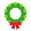 decoration, merry, ornament, wreath, xmas 