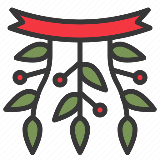 Christmas, decoration, mistletoe, ornament, xmas icon - Download on Iconfinder