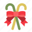 candy cane, christmas, ornament, ribbon, xmas 