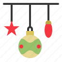 bauble, christmas, led, ornament, star, xmas
