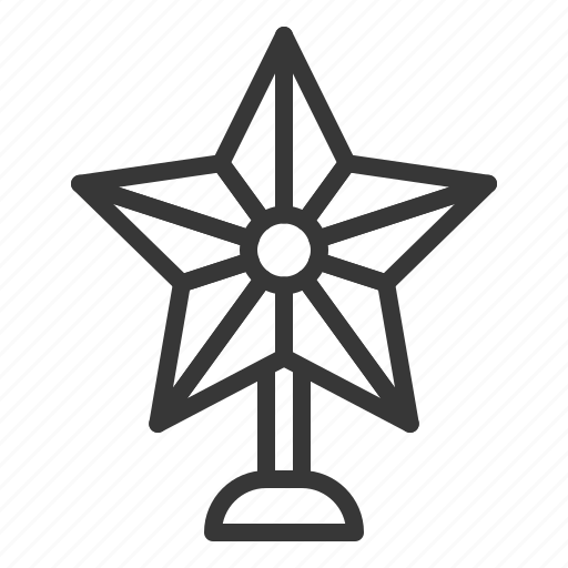 Christmas, ornament, star, tree topper, xmas icon - Download on Iconfinder