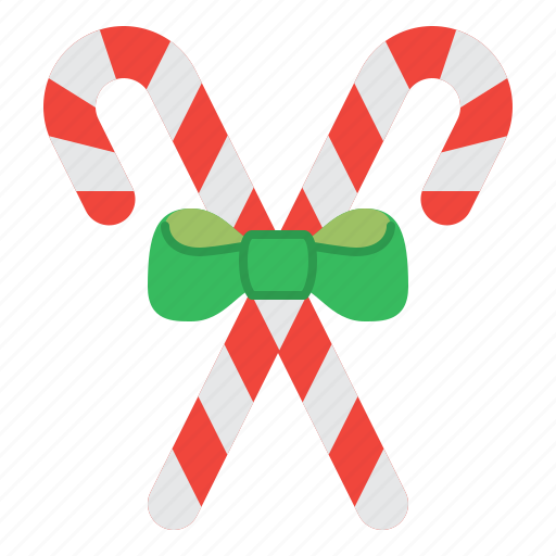 Candy, cane, ribbon, christmas, xmas, ornament, decoration icon - Download on Iconfinder