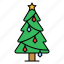 pine, tree, light, bulb, star, christmas, xmas, ornament, decoration 