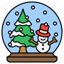 snowball, snow, globe, snowman, christmas, xmas, decoration