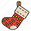 stocking, socks, christmas, xmas, ornament, decoration 