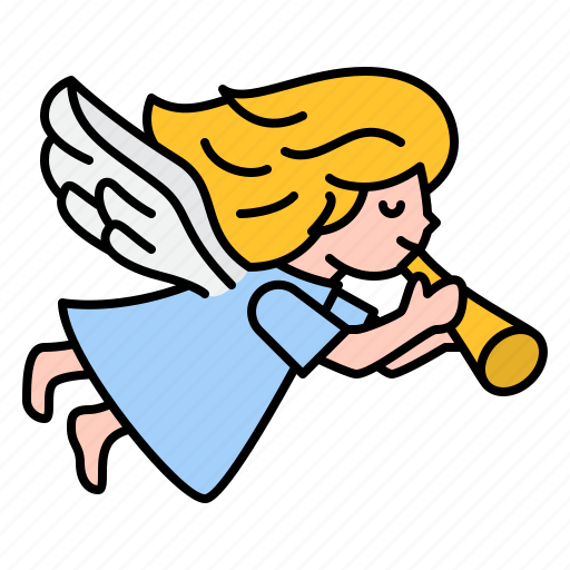 Angel, trumpet, christmas, xmas icon - Download on Iconfinder