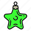 border, christmas, green, retro, star, toy, tree 