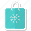bag, christmas, ecommers, paper, shopping, snow 