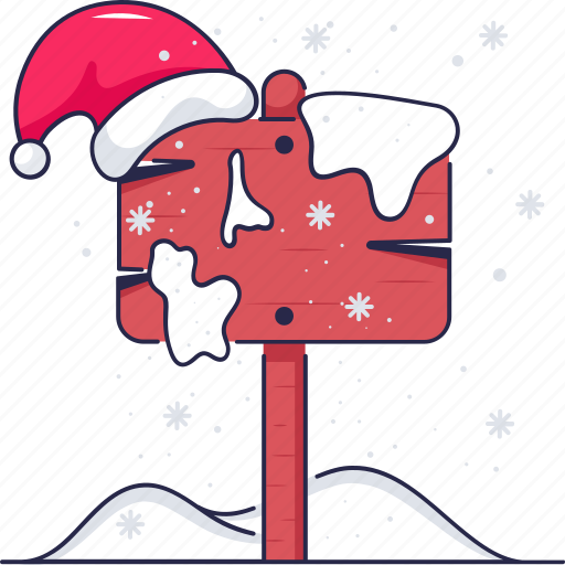 Christmas sign board, banner, hat cap icon - Download on Iconfinder