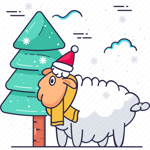 Christmas tree, christmas, sheep, nature icon - Download on Iconfinder