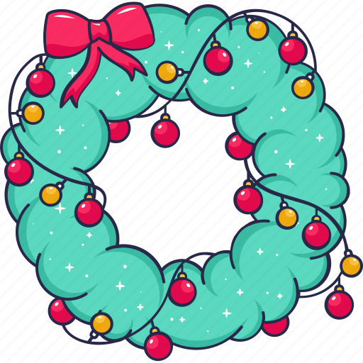 Wreath, christmas, xmas, decoration icon - Download on Iconfinder