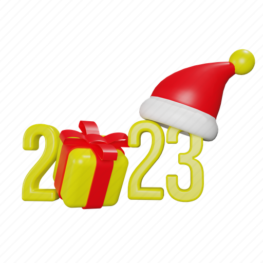 New year, winter, year, holidays, festive, celebration, christmas 3D illustration - Download on Iconfinder