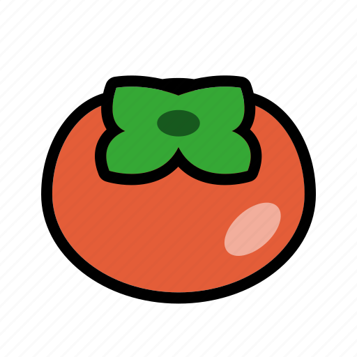 Persimmon, chuseok, korean thanksgiving, persimmon fruit, fruit icon - Download on Iconfinder