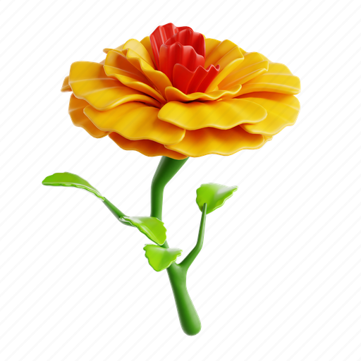 Marigold, flower, fiesta, celebration, mexican, cinco de mayo, holiday 3D illustration - Download on Iconfinder