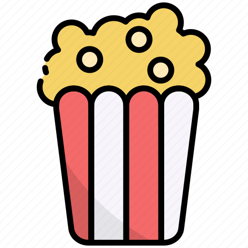 Popcorn, movie food, snack, fast-food, delicious, movie, cinema icon - Download on Iconfinder