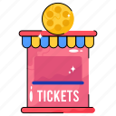 counter, ticket, business, modern
