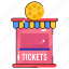 counter, ticket, business, modern 