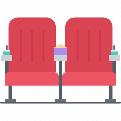 Cinema, film, filming, movie, popcorn, seat, soda icon - Download on Iconfinder