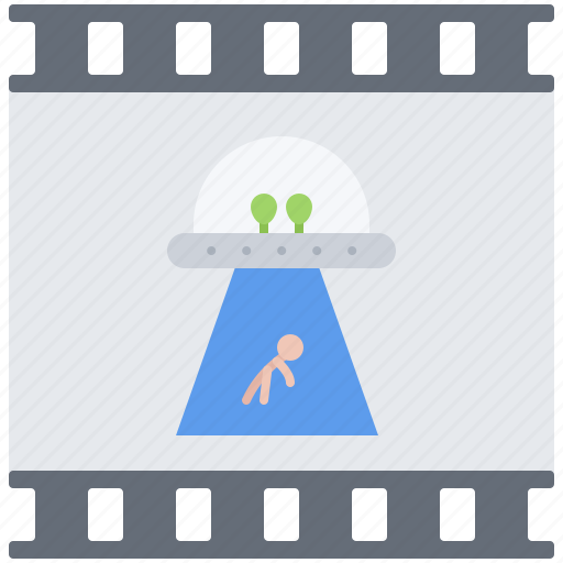 Cinema, fantastic, film, filming, movie, ufo icon - Download on Iconfinder